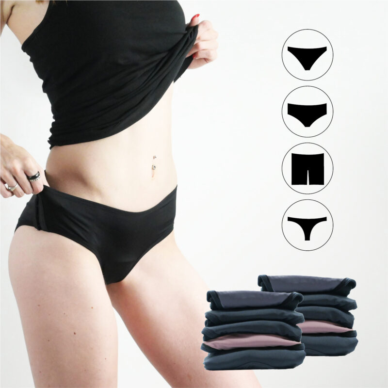 Pack 10 culottes menstruelles à composer - taille 34 à 54