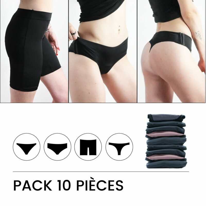 Pack 10 culottes menstruelles à composer - taille 34 à 54 – Image 2