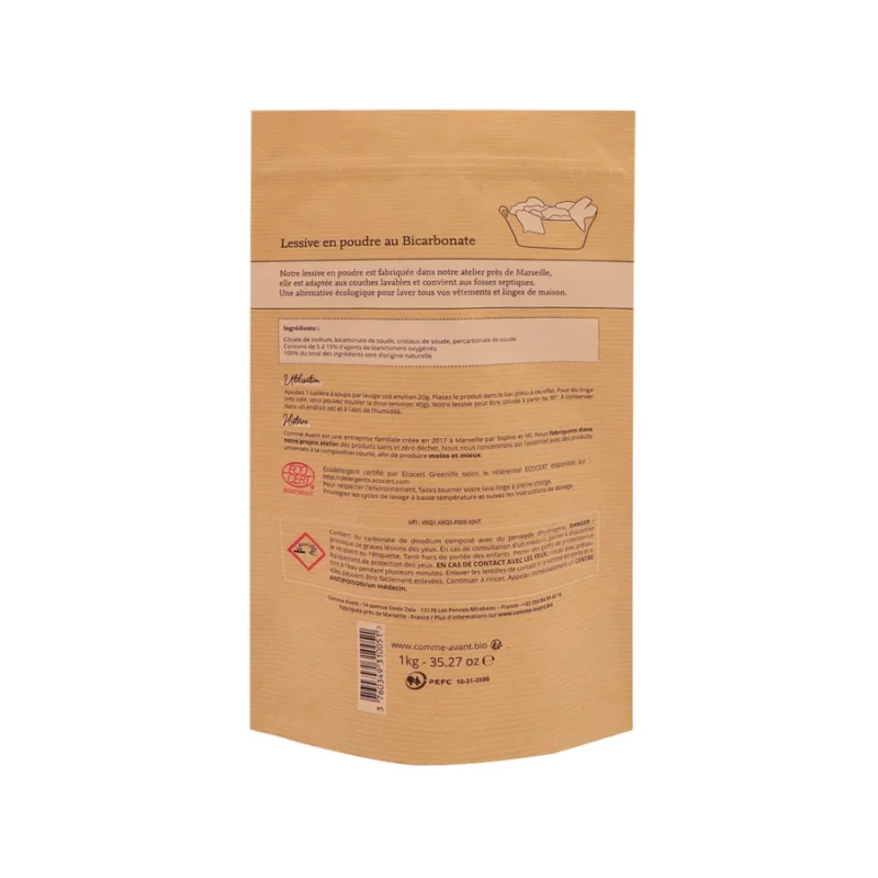 Lessive en poudre au bicarbonate - Comme Avant – Image 2