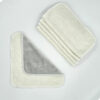 5 lingettes lavables XL - Toilette intime - Gris minéral