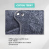 Règle douloureuse : 2 serviettes + 2 pads soulageant chaud / froid - Noir – Image 9