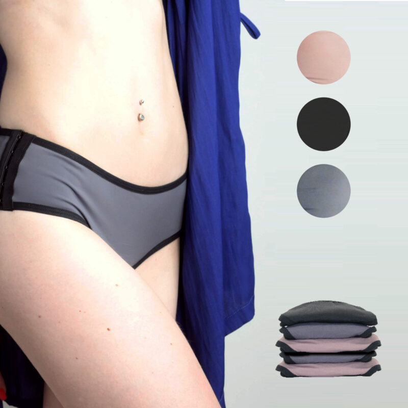 Pack 5 culottes menstruelles - modèle Mypads avec agrafes - (11,99€ la culotte)