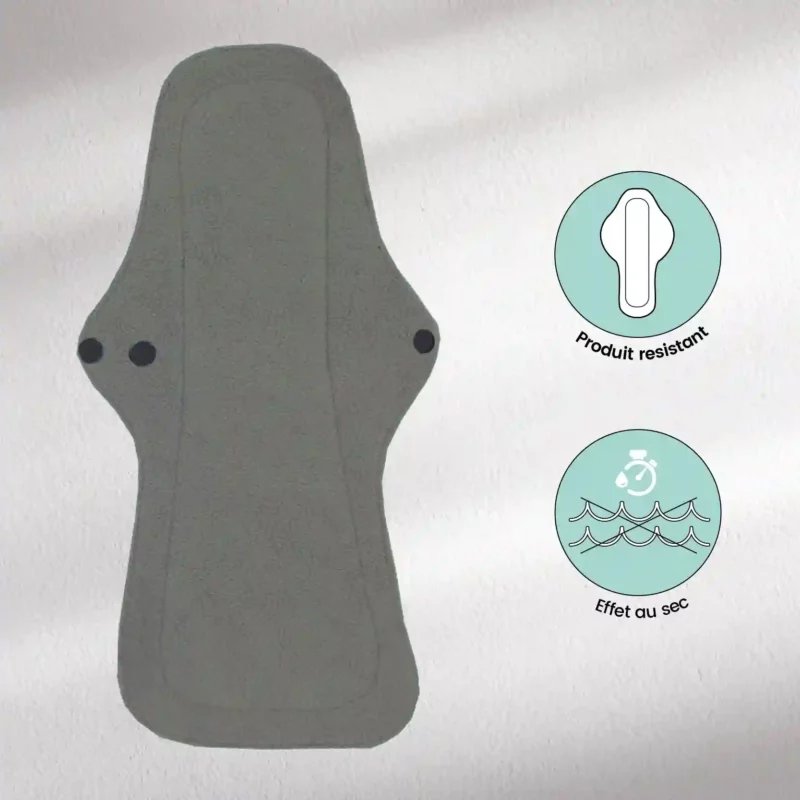 10 serviettes hygiéniques lavables (Gamme L) - Flux extra fort – Image 4