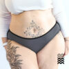 Culotte menstruelle avec agrafes Damia – Flux moyen - Grande Taille