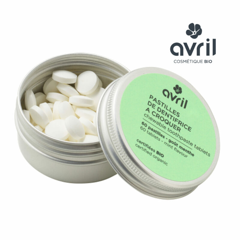 Dentifrice à croquer - 60 pastilles - AVRIL