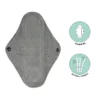 Pack Complet Serviettes hygiéniques lavables - Jour et nuit - Flux moyen à fort - 20 pièces + 1 pochette offerte – Image 11