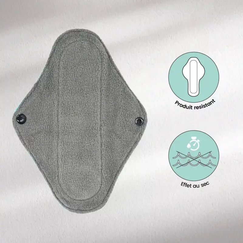 15 serviettes hygiéniques lavables (Gamme S) - Flux léger à moyen – Image 7