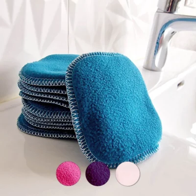 10 lingettes lavables réutilisables – Coloris au choix