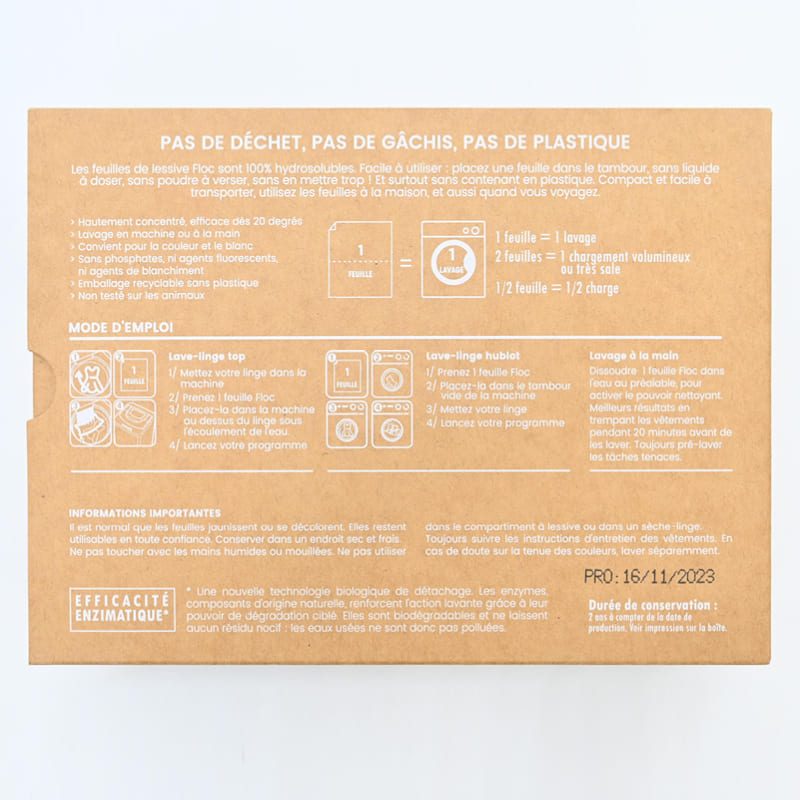 Lessive en feuilles pour culottes menstruelles- 40 lavages – Image 3
