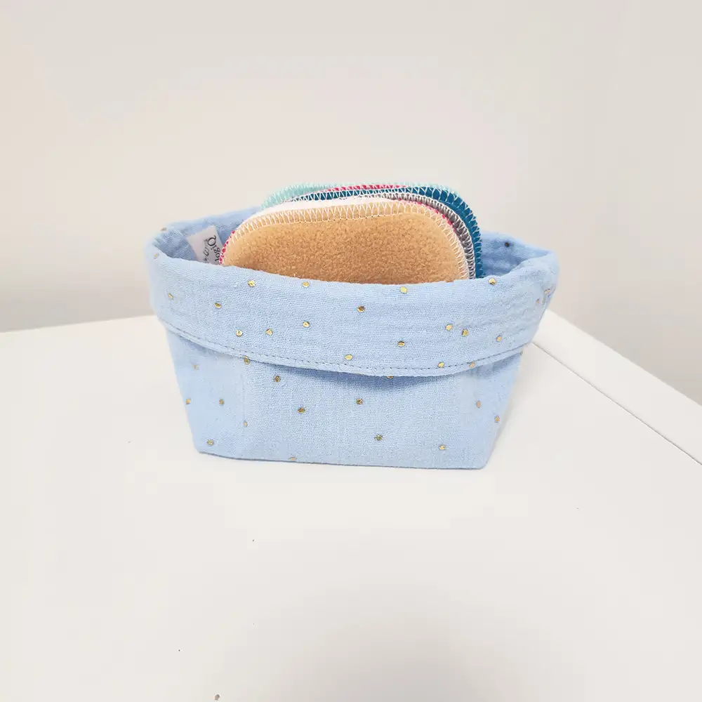 Panière lingettes taille S - Double gaze de coton – Image 4