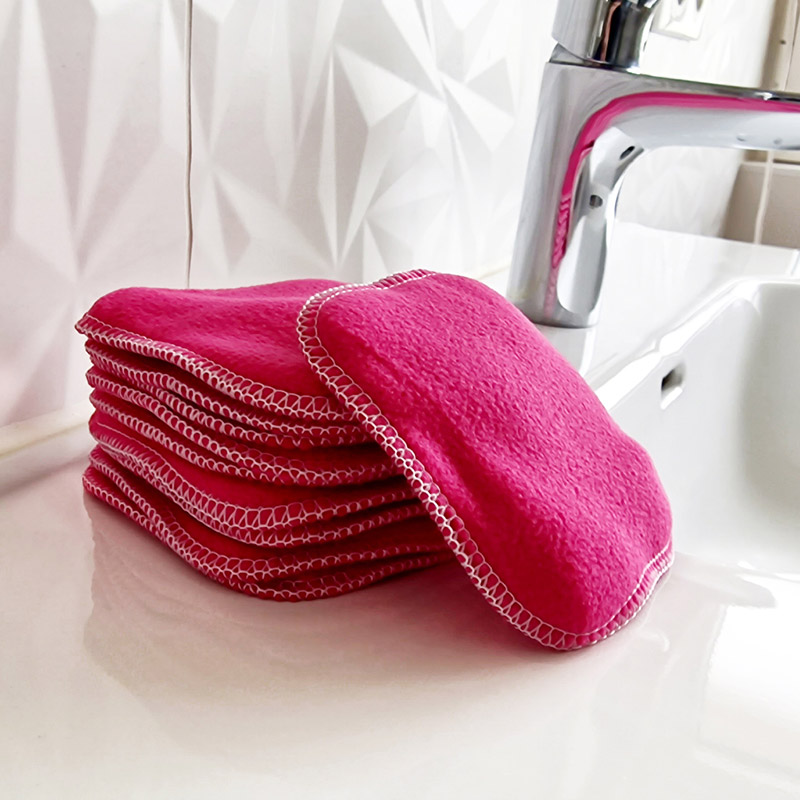 10 lingettes lavables réutilisables – Coloris au choix – Image 3