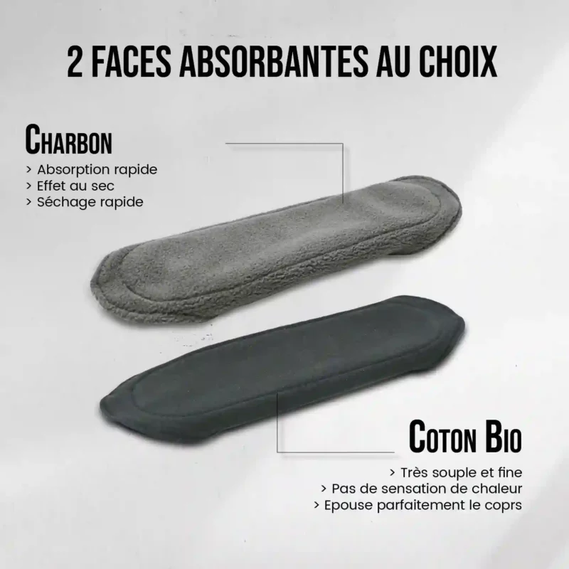 1 serviette hygiénique lavable (Gamme L) pour maternité, nuit – Image 5