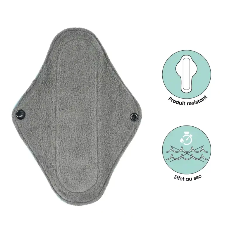 Pack Complet Serviettes hygiéniques lavables - Jour et nuit - Flux moyen à fort - 20 pièces + 1 pochette offerte – Image 17