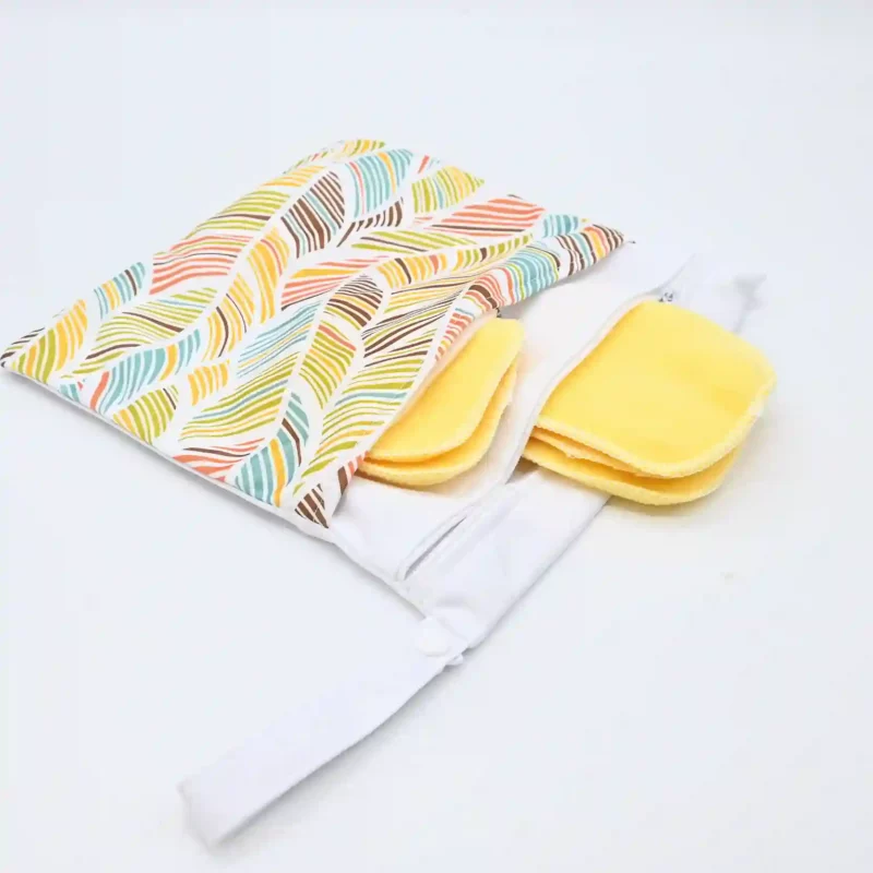 Pochette double (transport culotte menstruelle / serviette lavable) – A choisir – Image 6