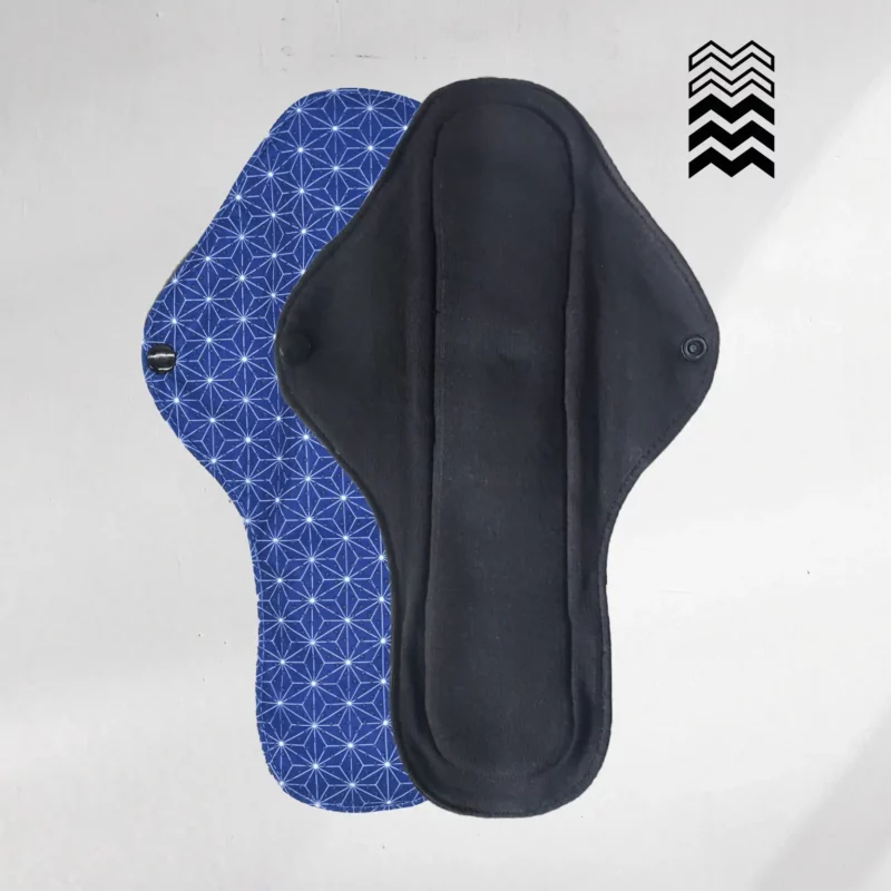 5 serviettes hygiéniques lavables en COTON (Gamme M) - Flux moyen à fort - A choisir – Image 7