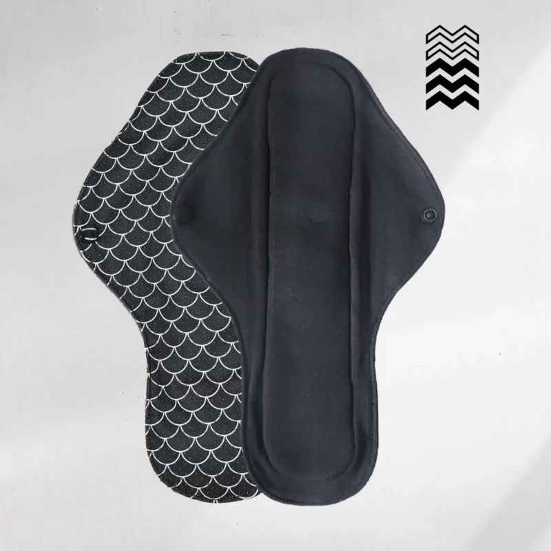 5 serviettes hygiéniques lavables en COTON (Gamme M) - Flux moyen à fort - A choisir – Image 10