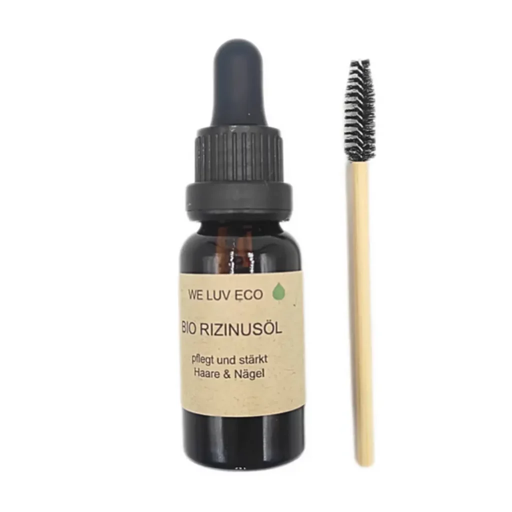 Huile de ricin + brosse (cils, sourcils) - We Luv Eco