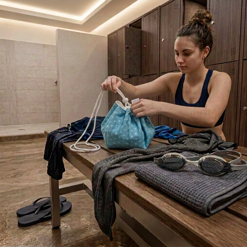 Tapis sac de change "Pédibag" : idéal piscine, sport, plage... - (A choisir) – Image 4